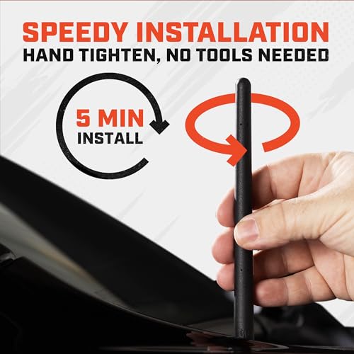 AntennaMastsRus - The Original 6 3/4 Inch is Compatible with Hummer H3 (2006-2010) - Car Wash Proof Short Rubber Antenna - Internal Copper Coil - Premium Reception - German Engineered