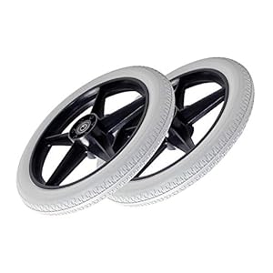 Rolstoelwielen Wiel voor rolstoelen, Massief zwarte zwenkwiel, Handbewogen rolstoelen, Montage rolstoel zwenkwielen…