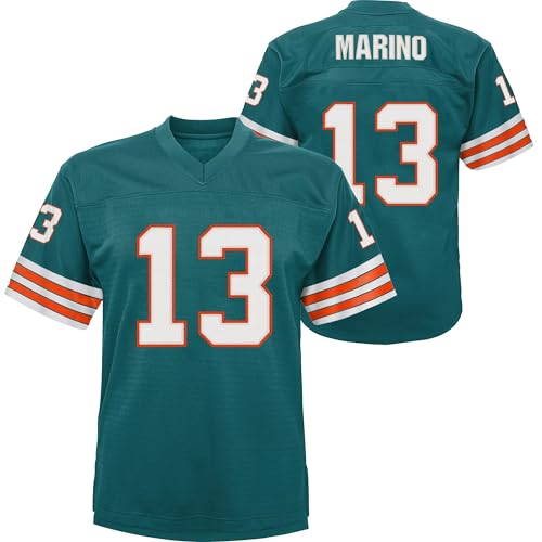 Dan Marino Miami Dolphins #13 Teal Kids 4-7 Throwback Player Jersey (5-6)
