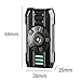 Windproof Jet Flame Lighter Refillable Butane Torch Lighter with Visible Fuel Window and Adjustable Flame for Men Gifts(Gold)
