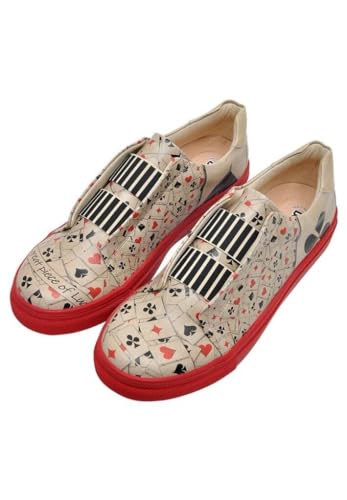 DOGO Apollo, Zapatillas de Deporte para Hombre, Playing Cards, Zapatos Veganos Estampados,44 EU