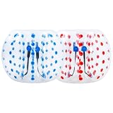 2PCS Inflatable Bumper Balls, 5Ft Zorb Ball, Human Hamster Ball for Teens, Human Bubble Ball for Sport Time, Bubble Soccer Playground Balls