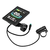 Akozon Farbbildschirm-Anzeigefeld für Elektrofahrräder mit Anschluss – LCD8SU-Panel-Kit 24 V, 36 V, 48 Start – Fahrradcomputer für Sport und Freizeit