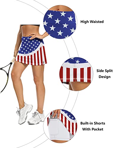 Image of LouKeith Tennis Skirts for Women Golf Athletic Activewear Skorts Mini Summer Workout Running Shorts with Pockets