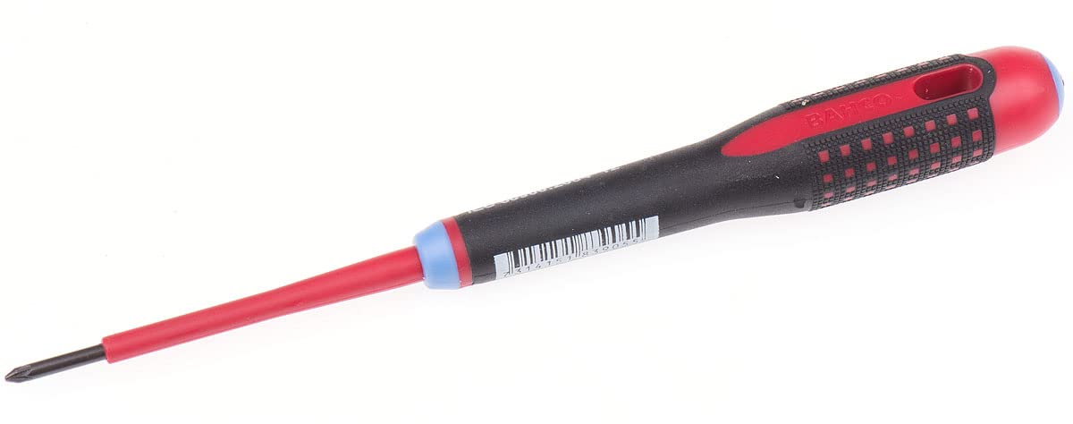 Bahco Multi-Colour Be-8800S "Ergo" Pz-0 Insulated Screwdriver, 197 Mm
