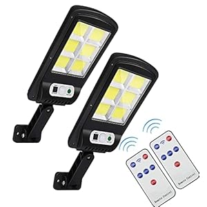 HOLITIN 120 COB LED Solare Luce Della Strada Telecomando Sensore di Movimento Esterno Solare Lampade Della Luce Della Parete per Strada Percorso Giardino Patio Passi 2 pz