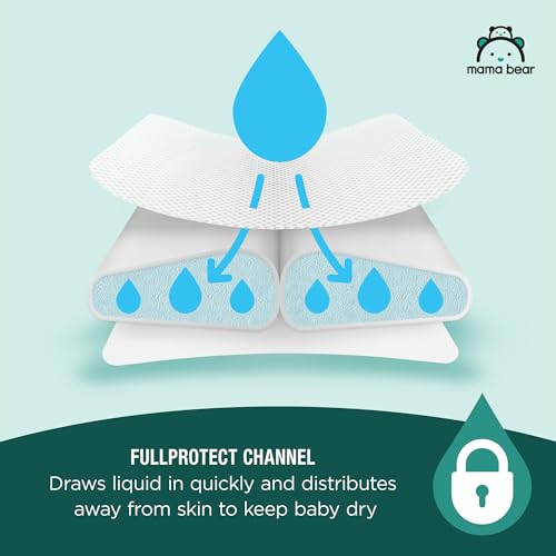 Amazon Brand - Mama Bear Gentle Touch Diapers, Size 5, 132 Count (4 packs of 33)