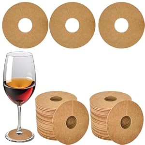 SEABABOO Papierowe Markery do Wina 100 Sztuk