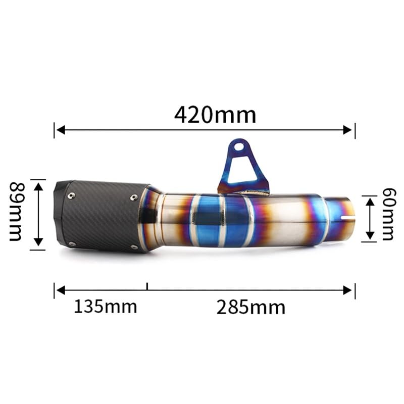 Moto tuyau d'échappement silencieux carbone pour BMW S1000RR 2015 2016
