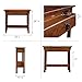 Leick Home Mission Console Table, Solid Wood, 1 Storage Drawer, Bottom Display Shelf, Narrow Depth, Easy-Assembly, For Living Room/Hallway, Russet, 30 in L x 10 in W x 28 in H, 9057-RS