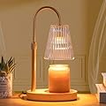 Vanranger Candle Warmer Lamp with Timer - Electric Dimmer and Adjustable Height for Small Jar Scented Wax Melts - Includes 2 Bulbs for Home Birthday