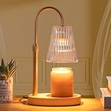 Vanranger Candle Warmer Lamp with Timer - Electric Dimmer and Adjustable Height for Small Jar Scented Wax Melts - Includes 2 Bulbs for Home Birthday