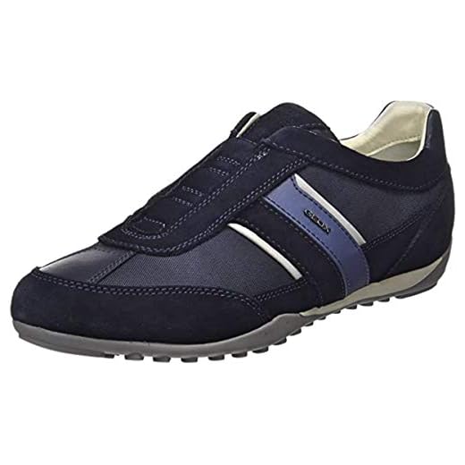 Geox U Wells A, Sneakers para Hombre, Azul (Navy) , 44 EU