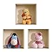 The Nisha Art Adesivi 3D Magici da Muro in Vinile Sticker Decalcomania Fai-da-Te, Set da 3, Winnie the Pooh