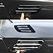 DWARFOO 1 Pair Auto SUV Universal Car Side Mesh, Vent Air Flow Fender Decoration Sticker, Car Side Mesh Vent Decoration Fit for All Cars (Electroplating)
