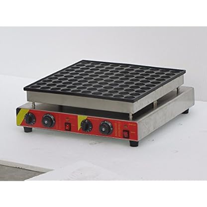 hanchen Instrument? np-545 Commercial 100 Automatische Poffertjes Grill Dutch Mini Pfannkuchen Waffel Maker/Baker/Maschine 220V silber – Bild 3