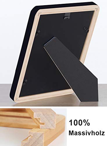 Bilderrahmen,4er Set10x15cm Bilderrahmen-Set Fotorahmen aus Holz Plexiglas, Hoch- & Querformat, Fotorahmen Wand… – Bild 6