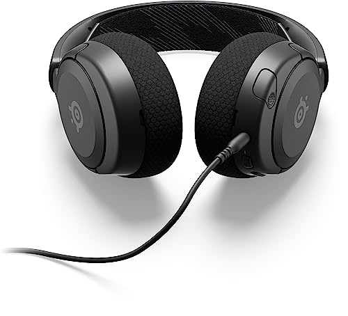 undefined SteelSeries ゲーミングヘッドセット ヘッドホンArctis Nova 1 軽量 有線 密閉型 PC PS5 PS4 Switch 対応 双方向マイク ノイズキャンセリング 空間オーディオ Hi-Fiサウンド 調整可能 61606 ブラック の商品画像 14