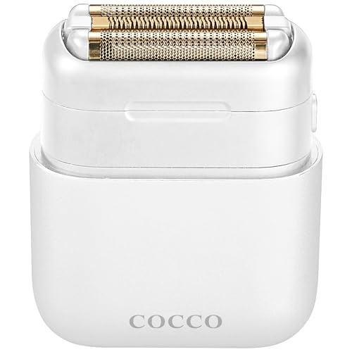 COCCO IMPACTO Shaver, Hygienic Gold Foil Triple Blade, White, Wet & Dry Use, Magnetic Replaceable Head, Intelligent Accelerator, 90 Min Run Time