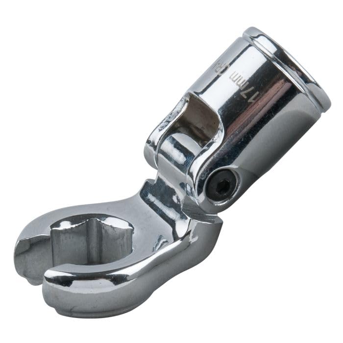 KS TOOLS - 911.1750 - Jeu de clés - clé à tuyauter - 7 clés 3/8" pour plomberie - Clé à tête pivotante - clé pour tuyau de robinet - 11-19 mm