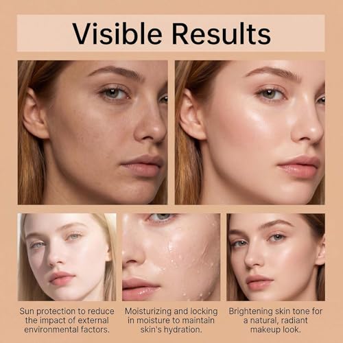 Generic Collagen Sunscreen for Face SPF 50 - Hydrating Facial Sunscreen for Daily Wear, Broad Spectrum UV Protection for a Healthy-Looking Smooth Texture, Travel Size (2PC) 2pcs
