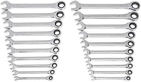 GEARWRENCH 20 Piece Ratcheting Wrench Set, SAE/Metric - 35720