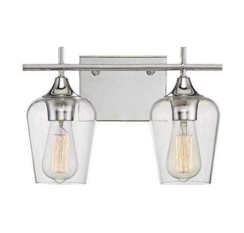 Savoy House Octave 2 Light Bath Bar 8-4030-2-11 In Polished Chrome #TOP11