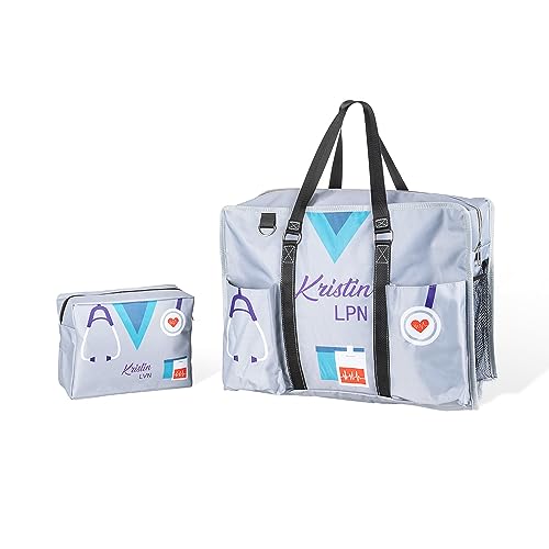 Bolso tote para enfermería con nombre personalizado miniatura 1