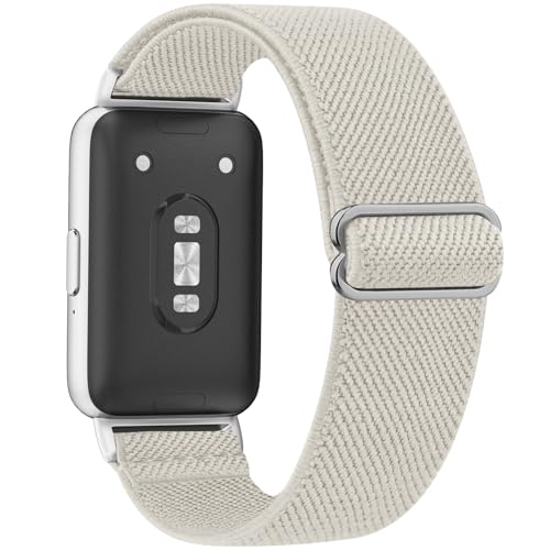 Image of Tobfit Nylon Strap for Samsung Galaxy Fit 3 (Watch Not Included), Flexible Premium Elastomer Nylon Adjustable Watch Band for Galaxy Fit3 2024 SM-R390 Men & Women
