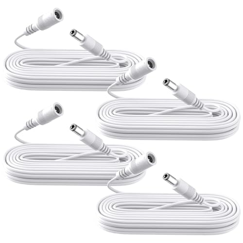 Lot de 4 câbles d'extension DC 3m en cuivre pur de qualité supérieure 12V