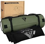 RDX Sandbag for Fitness Weights Training, Unfilled Power Bags with Handles, 2-90 KG Adjustable Weighted Slam Bag for Strength Powerlifting Running Heavy Workout Home Gym Exercises, SOLD AS UNFILLED