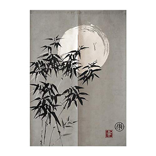 SK Studio Japonés Noren Puerta Cortina Panel de Tapicería Habitación Divisor Home Decoratio, Loto Estilo 18 85x170cm