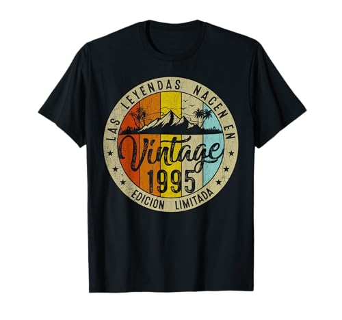 30 años cumpleaños hombre mujer vintage 1995 Regalo Camiseta