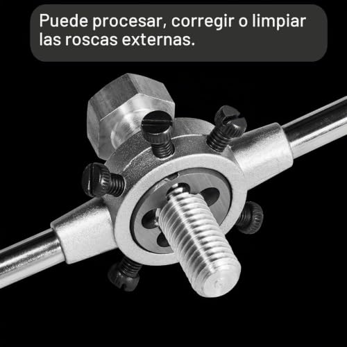 Miniatura 4 de Quarkzman Macho De Roscar Redondo M24 X 1.5 Métrico Diestro Para Cortar Tornillos Machos Fijos De Acero Para Herramientas De Aleación Herramienta De Reparación