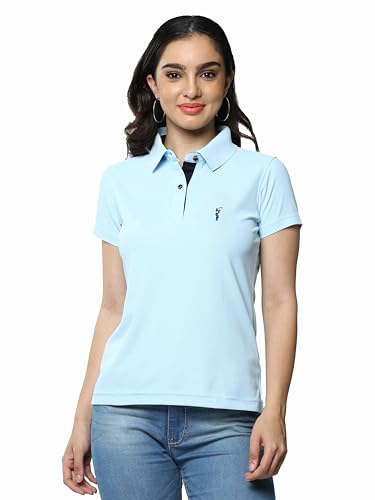 Image of STELLERS Women's Premium Polo T-Shirt, Regular Fit | Odour Resistant | Wrinkle Free | Quick Dry | Stretchable | Lightweight | Breathable | Sustainable | Anti-Static | Feather Touch Feel