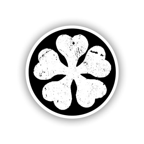 Image of Asta Five Leaf Black Clover Anime Sticker Realistic Wall Decal for Car Truck Bumper Laptop Vinyl Window Wall US