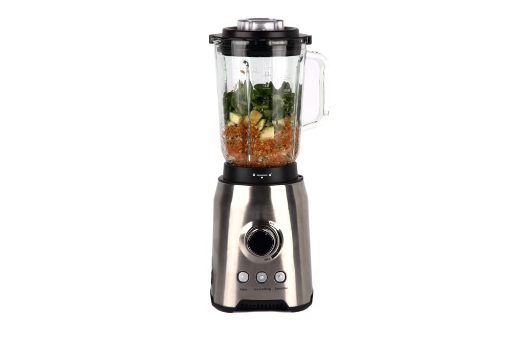Cofan Batidora de vaso | Potencia 1000 W | Capacidad de 1,​7 litros | Fabricada en acero inoxidable y vidrio