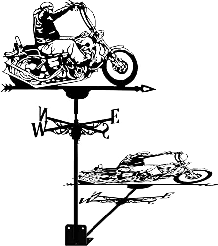 Wetterfahne Metall Motorrad Form Wetterfahne Edelstahl Traktor Flügel Retro Richtungsanzeiger - Geschenk für Zuhause Wetterfahne Metall Motorrad Form Wetterfahne Edelstahl Traktor Flügel Retro Richtungsanzeiger - Geschenk für Zuhause