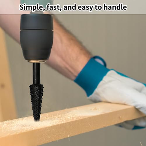 Ceeyoll 5 Stück Holzraspel Raspel Set,5 Teilig Hartmetall Frässtifte holz werkzeug,Schaft Rotationsgrat Raspel Set Holzraspel Für Bohrmaschine Für Heimwerker Schnitzen Polieren Gravieren Bohren.