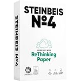 Steinbeis 500 fogli di carta per fotocopiatrice Evolution White n. 4, formato A3, 100% riciclata, senza cloro