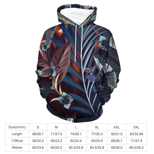 Pull pour homme femme motif feuille contre la grisaille quotidienne