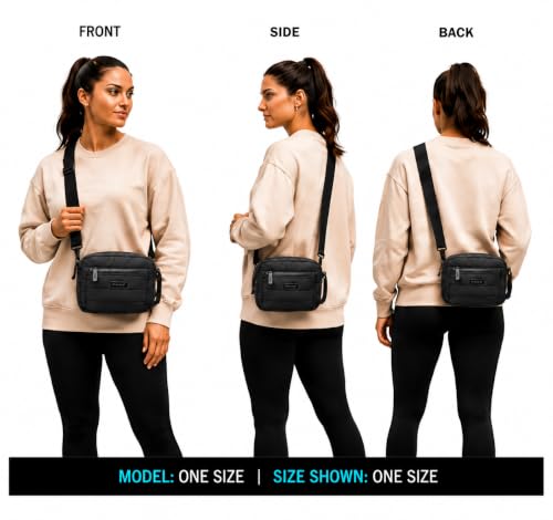 Image of Reebok Womens Crossbody Bags - Lightweight Sling Cell Phone Purse, Quilted Small Crossbody Bags Women