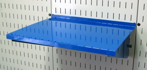 Wall Control Shelf 12in Deep Pegboard Shelf Assembly Pegboard and Slotted Tool Board - Blue