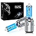 Price comparison product image DZG - S2 / Ba20d Halogen Bulbs - 12V 35/35W Super White Headlight Lamps 5500K Motorcycle Hi Lo Bulb, 2 Pieces