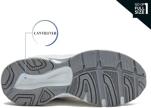 Avia Verge Womens Sneakers - Tennis, Court, Cross Training, or Pickleball Shoes for Women, Classic Black or Walking White Sneakers with Arch Support, Wide Width or Medium | Image 5