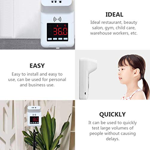 UPKOCH Wall Mounted Termômetro Medidor de Temperatura Digital de Não- Contato Testa Infravermelhos C