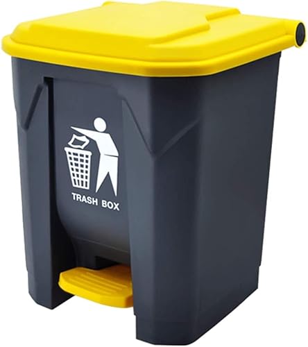 Miniatura 7 de JYDQM Bote de basura para el hogar, dormitorio, al aire libre, cubo de basura clasificado, cuadrado de plástico para parques, calle, hotel, cubo de