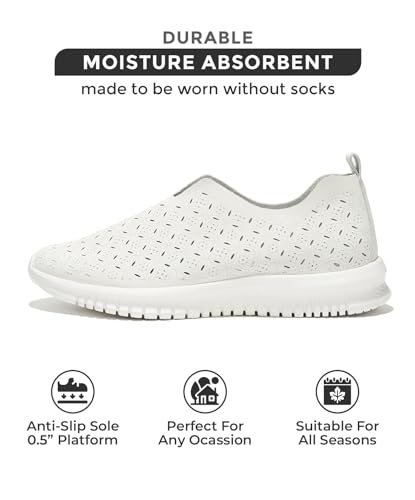 Image of Project Cloud Platform Sneakers for Women Footwear - Memory Foam Comfortable Loafers for Women Shoes - Lightweight and Non-Slip Shoes Slip on Sneakers (Orchid)