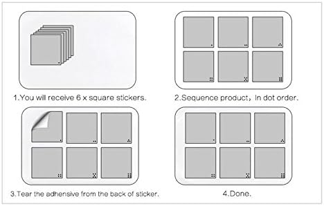 VASANA 6PCS/1Set 15x15cm Waterproof 3D Cool Summer Series Non Slip Bath Tub Tattoos Tub Stickers Tub Decals Anti-Skid Wall Sticker Pads for Bath Tub Pools Supplies (Blue) - Image 5