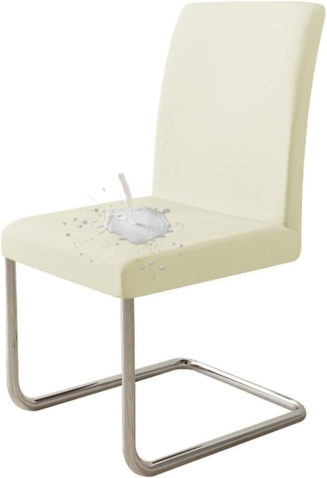 100% Waterproof Chair Cover Spandex Adjustable Chair Cover Stretch Seat Slipcover Removable Chairs Cover for Dining Room